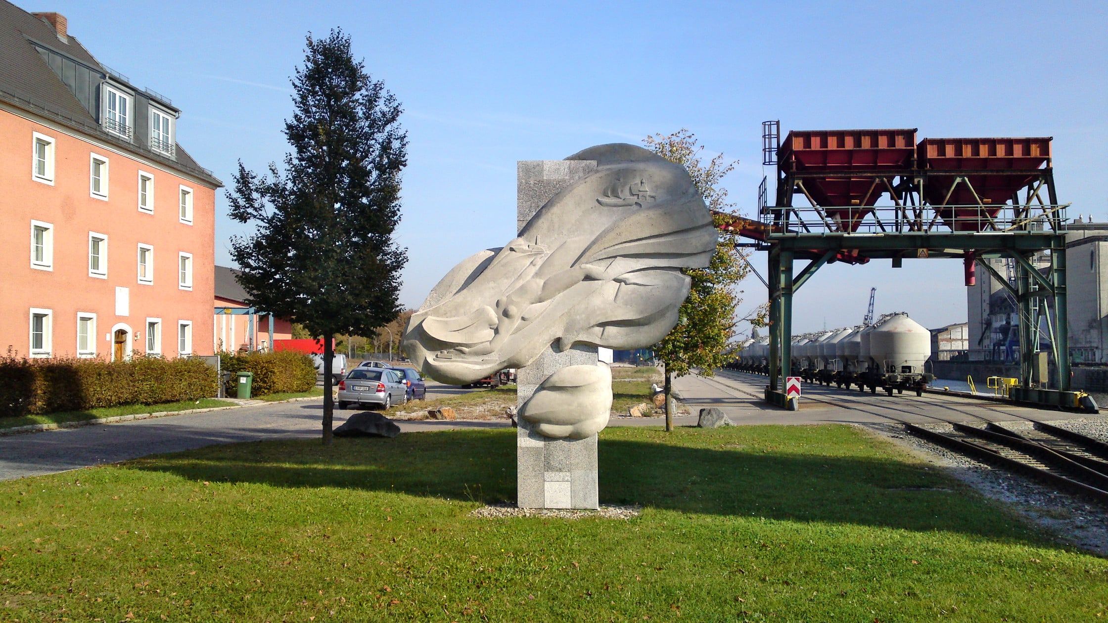 Hafen Regensburg Oktober 2011 Skulptur